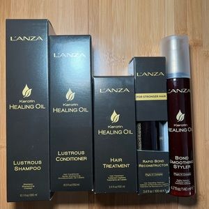 5 LANZA Keratin Healing Oil Hair Care Bundle NEW/UNOPENED